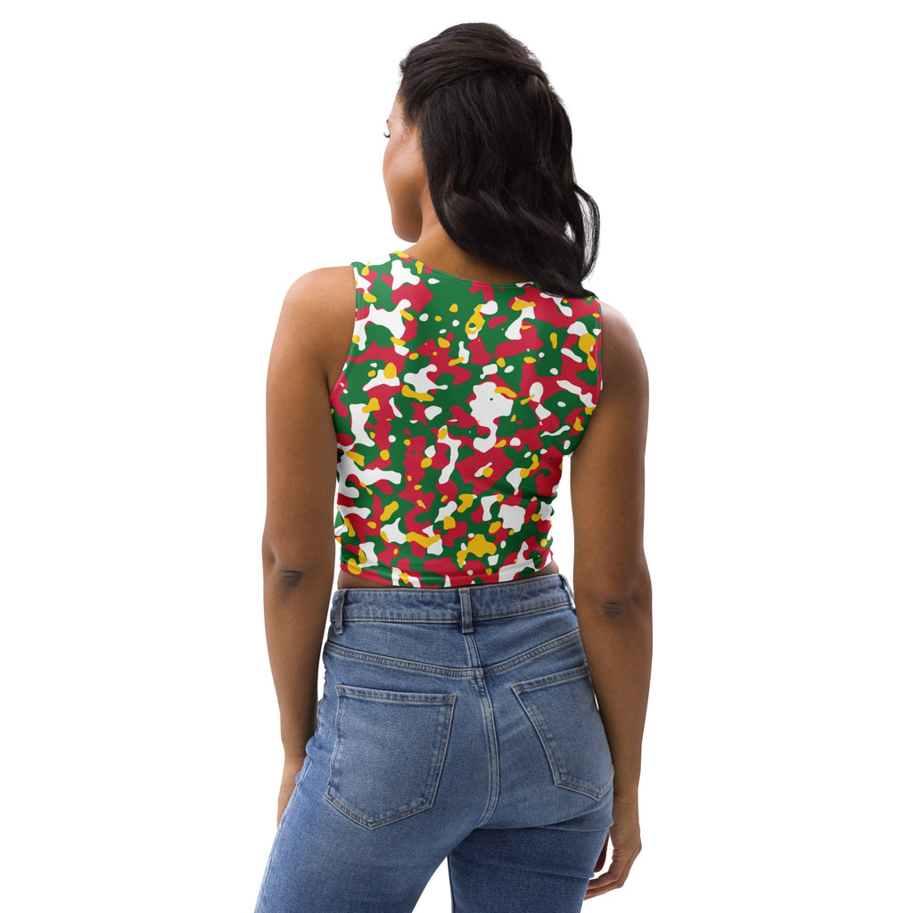 Surinamese Girl Camo Crop Top - Conscious Apparel Store