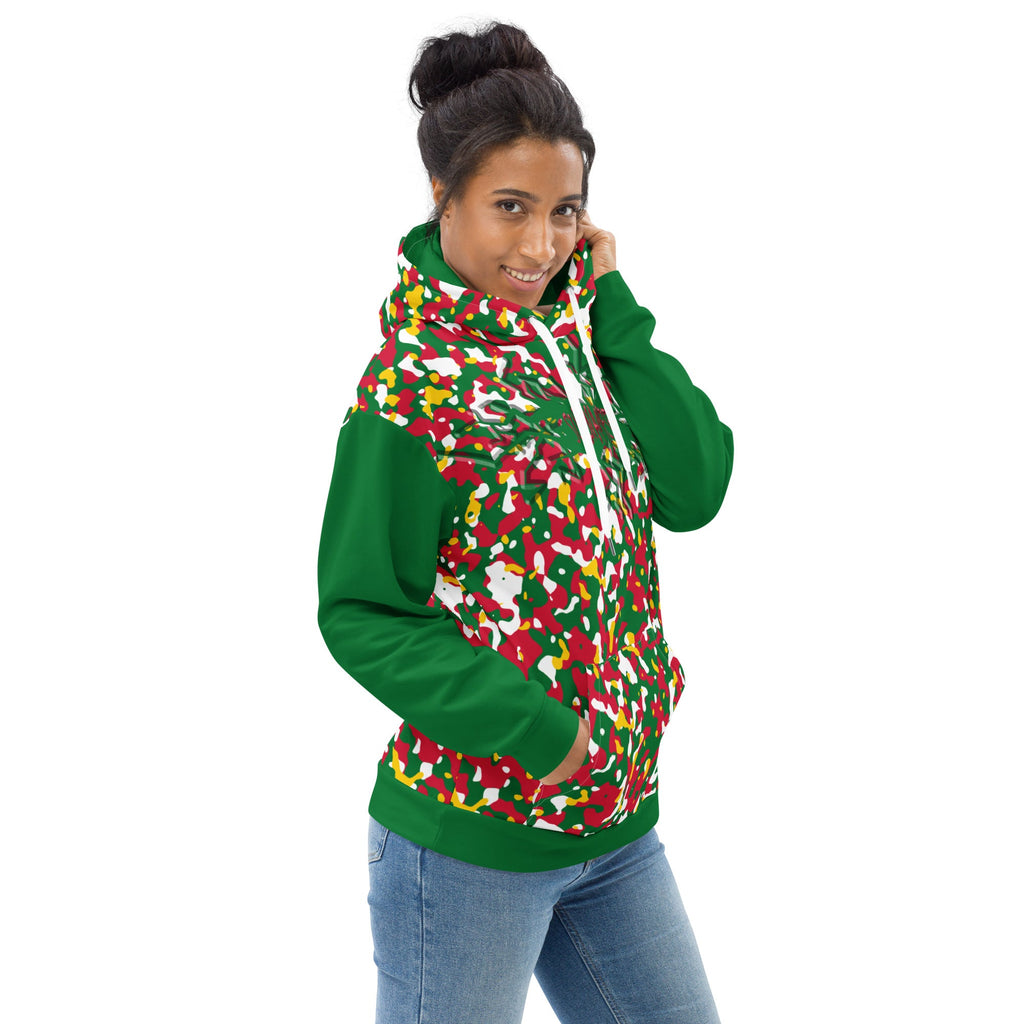 Surinamese Girl Camo Unisex Pullover Hoodie - Conscious Apparel Store