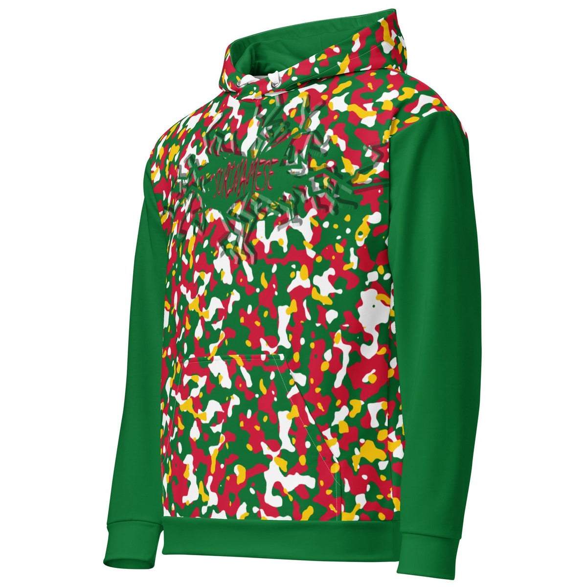 Surinamese Girl Camo Unisex Pullover Hoodie - Conscious Apparel Store
