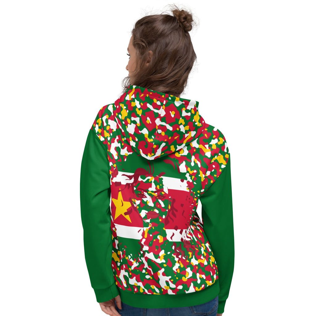 Surinamese Girl Camo Unisex Pullover Hoodie - Conscious Apparel Store
