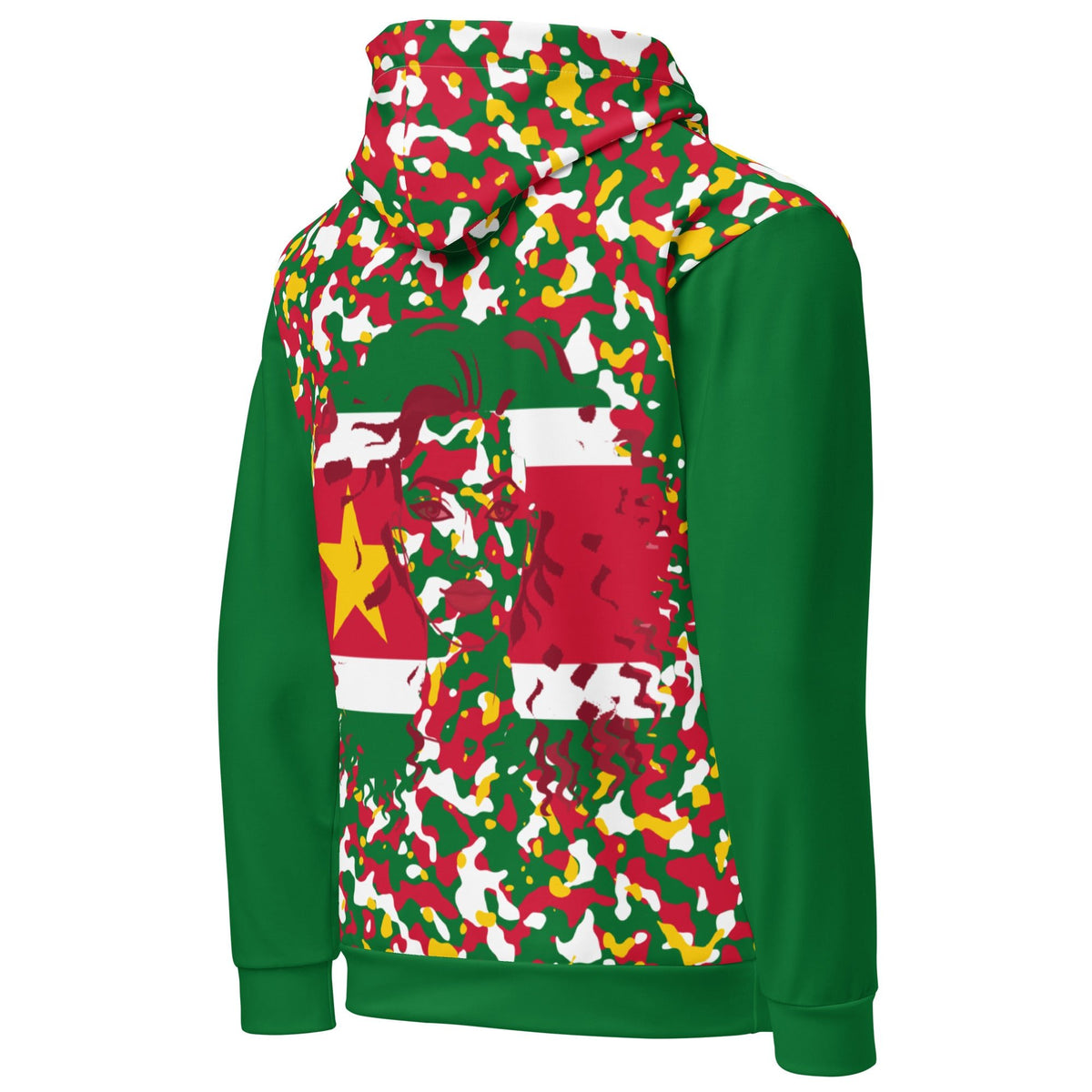 Surinamese Girl Camo Unisex Pullover Hoodie - Conscious Apparel Store