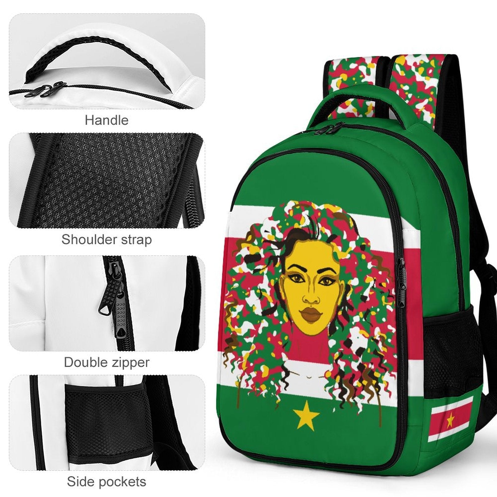 Surinamese Girl Casual Backpack - Conscious Apparel Store