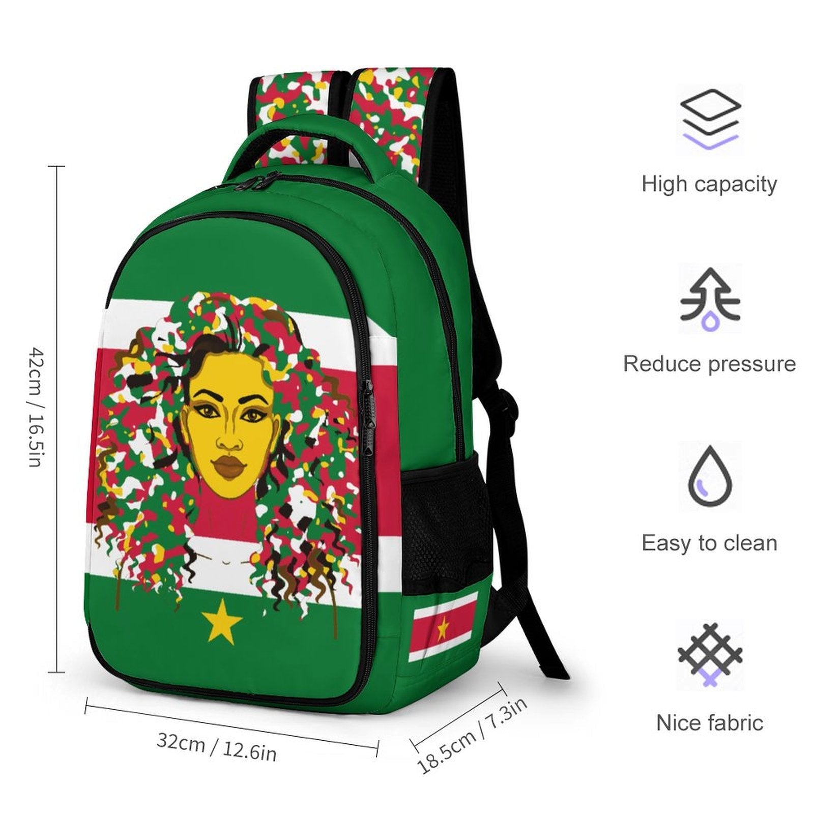 Surinamese Girl Casual Backpack - Conscious Apparel Store