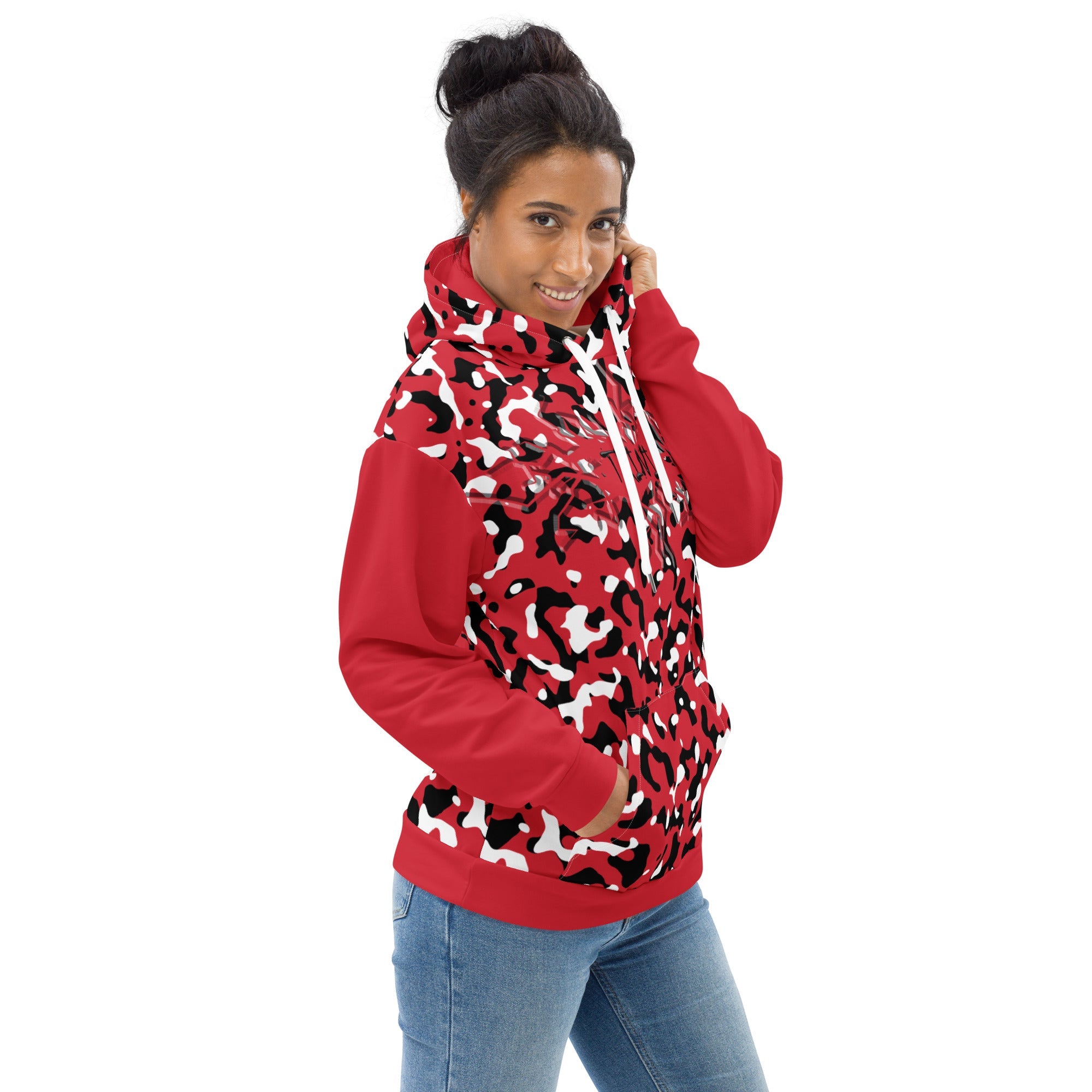 Trini Girl Camo Unisex Pullover Hoodie - Conscious Apparel Store