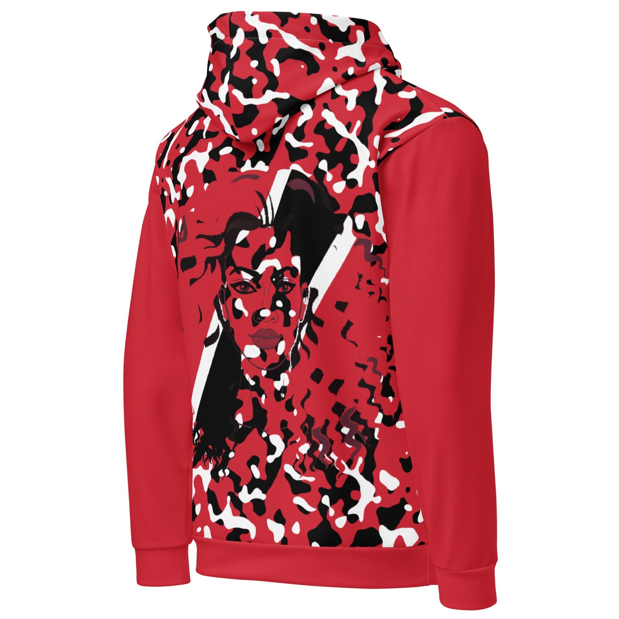 Trini Girl Camo Unisex Pullover Hoodie - Conscious Apparel Store