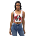 Trini Girl (White) Crop Top - Conscious Apparel Store