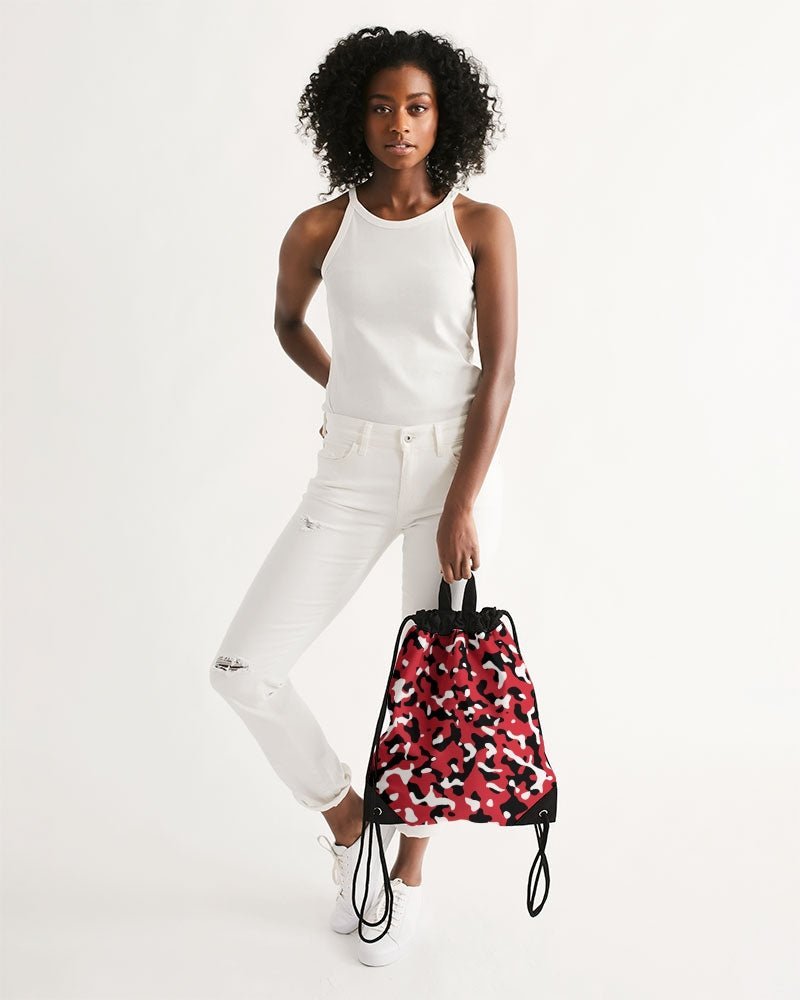Trinidad & Tobago Flag Camo Canvas Drawstring Bag - Conscious Apparel Store