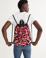 Trinidad & Tobago Flag Camo Canvas Drawstring Bag - Conscious Apparel Store