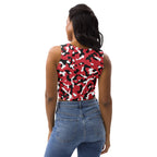 Trinidad & Tobago Flag Camo Crop Top - Conscious Apparel Store