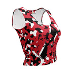 Trinidad & Tobago Flag Camo Crop Top - Conscious Apparel Store