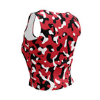 Trinidad & Tobago Flag Camo Crop Top - Conscious Apparel Store
