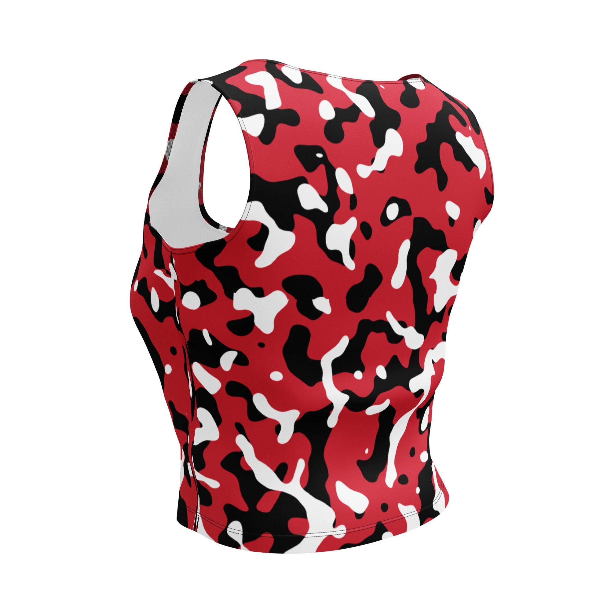 Trinidad & Tobago Flag Camo Crop Top - Conscious Apparel Store