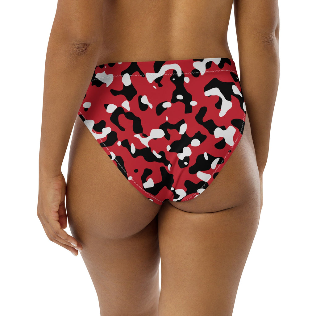 Trinidad & Tobago Flag Camo high-waisted bikini bottom - Conscious Apparel Store