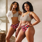 Trinidad & Tobago Flag Camo high-waisted bikini bottom - Conscious Apparel Store