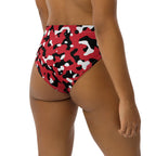Trinidad & Tobago Flag Camo high-waisted bikini bottom - Conscious Apparel Store