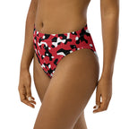 Trinidad & Tobago Flag Camo high-waisted bikini bottom - Conscious Apparel Store