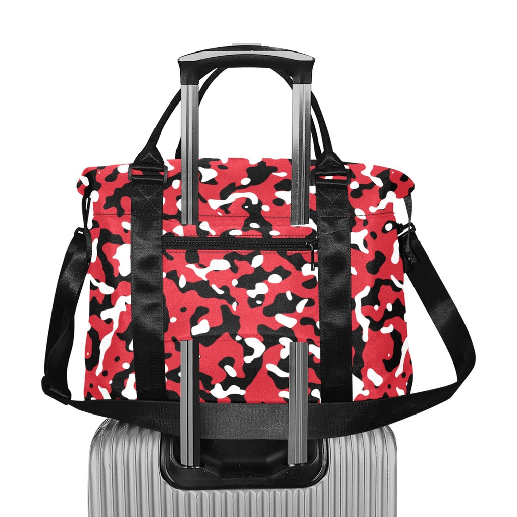 Trinidad & Tobago Flag Camo Large Capacity Duffle Bag - Conscious Apparel Store