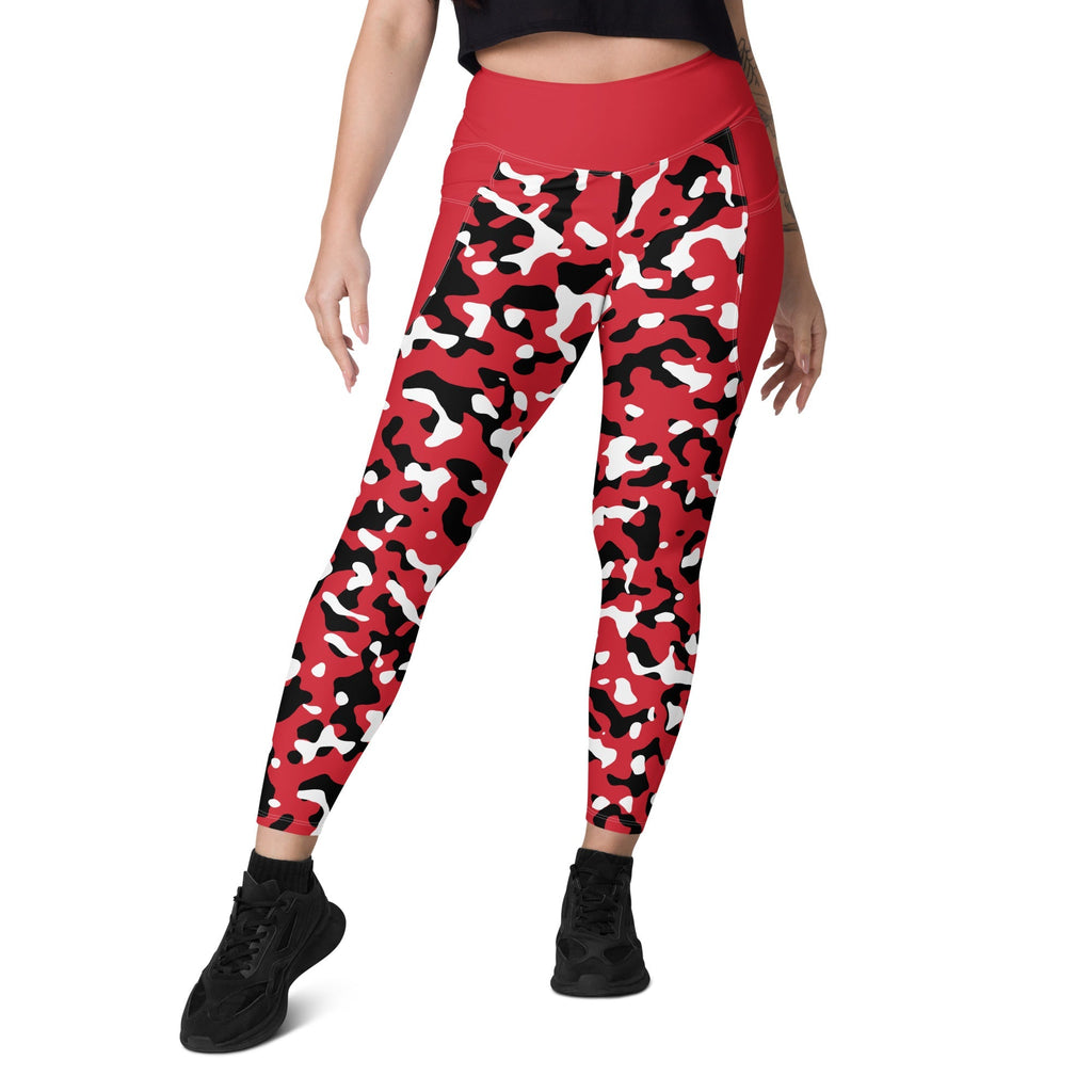 Trinidad & Tobago Flag Camo Leggings with pockets - Conscious Apparel Store