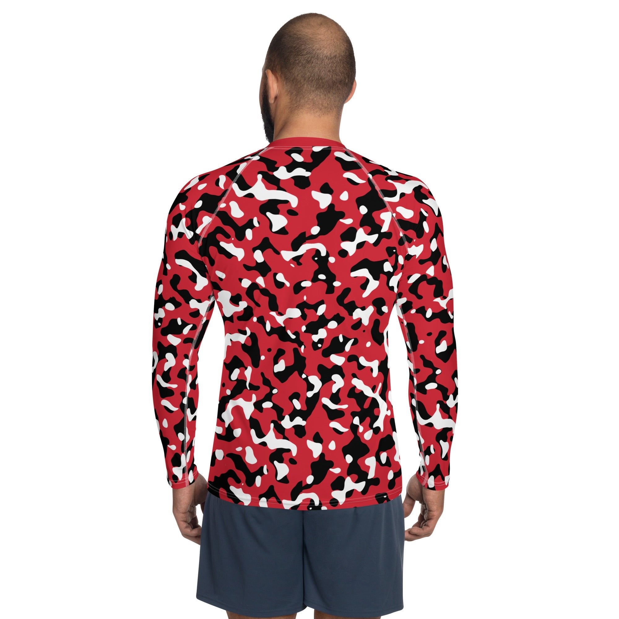 Trinidad & Tobago Flag Camo Men's Rash Guard - Conscious Apparel Store