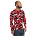 Trinidad & Tobago Flag Camo Men's Rash Guard - Conscious Apparel Store