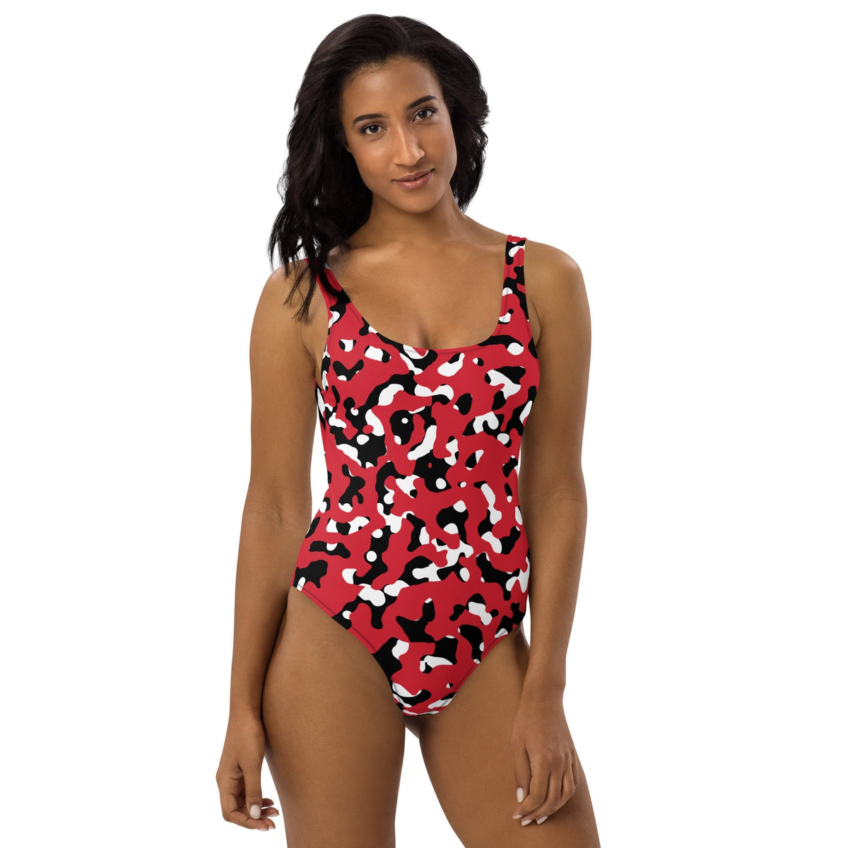 Trinidad & Tobago Flag Camo One-Piece Swimsuit - Conscious Apparel Store