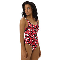 Trinidad & Tobago Flag Camo One - Piece Swimsuit - Conscious Apparel Store