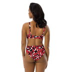 Trinidad & Tobago Flag Camo Recycled high-waisted bikini - Conscious Apparel Store