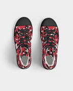 Trinidad & Tobago Flag Camo Women's Hightop Canvas Shoe - Black - Conscious Apparel Store