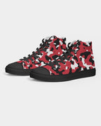 Trinidad & Tobago Flag Camo Women's Hightop Canvas Shoe - Black - Conscious Apparel Store