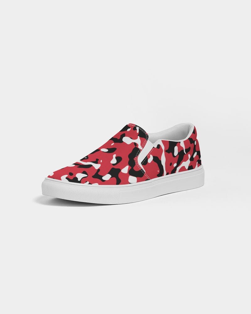 Trinidad & Tobago Flag Camo Women's Slip - On Canvas Shoe - Conscious Apparel Store
