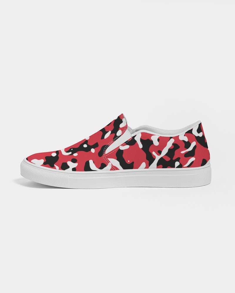 Trinidad & Tobago Flag Camo Women's Slip - On Canvas Shoe - Conscious Apparel Store