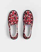 Trinidad & Tobago Flag Camo Women's Slip - On Canvas Shoe - Black - Conscious Apparel Store