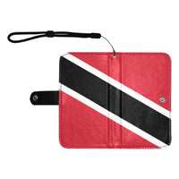 Trinidad & Tobago Flag Flip Leather Purse for Mobile Phone/Large - Conscious Apparel Store