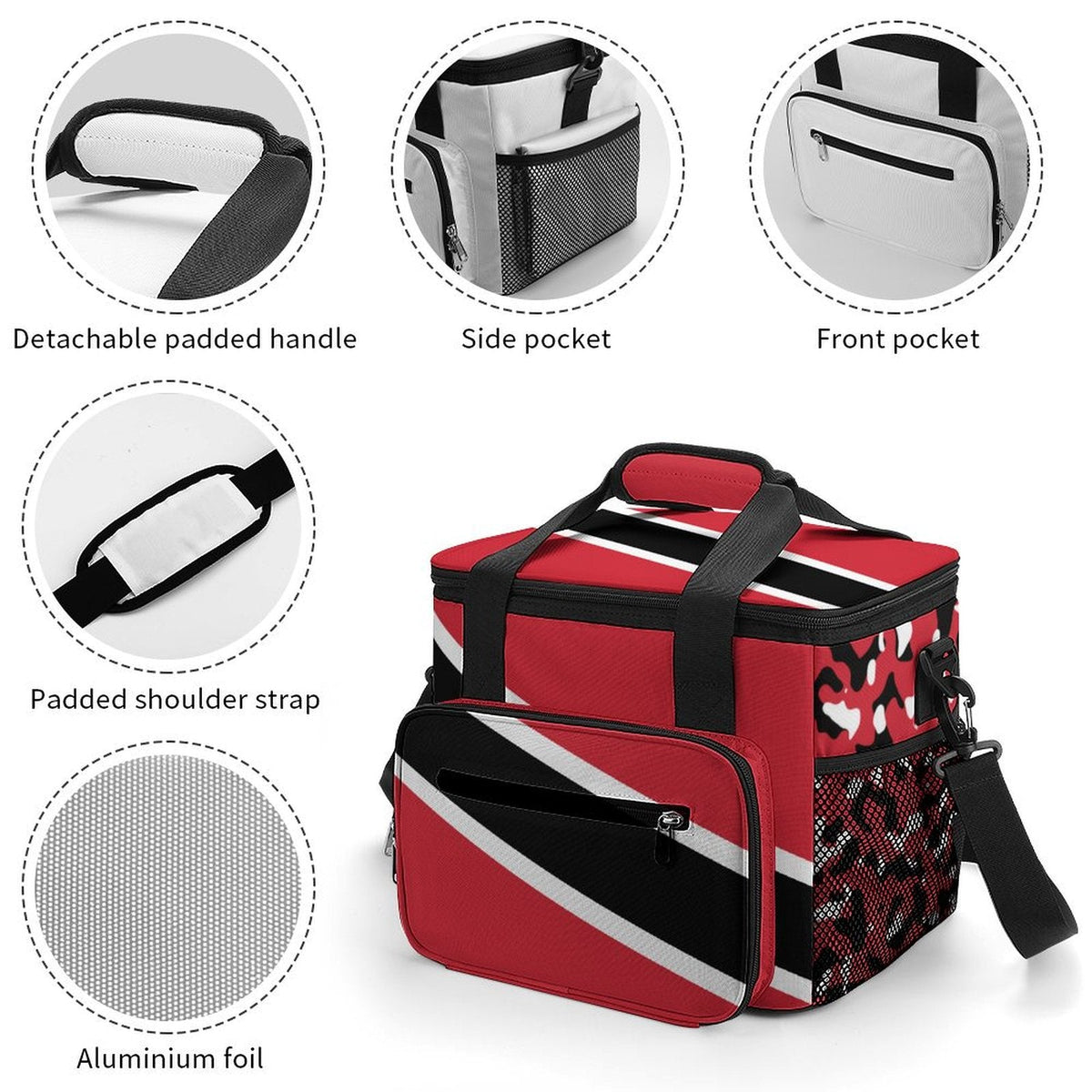 Trinidad & Tobago Flag Insulated Cooler Bag - Conscious Apparel Store