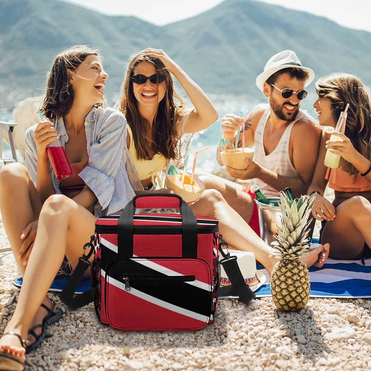 Trinidad & Tobago Flag Insulated Cooler Bag - Conscious Apparel Store