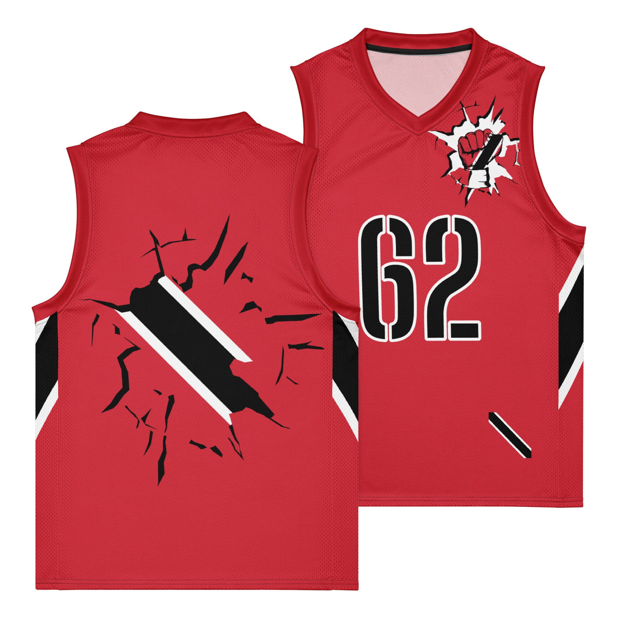 Trinidad & Tobago Flag Premium Sport Jersey Tank Top - Conscious Apparel Store