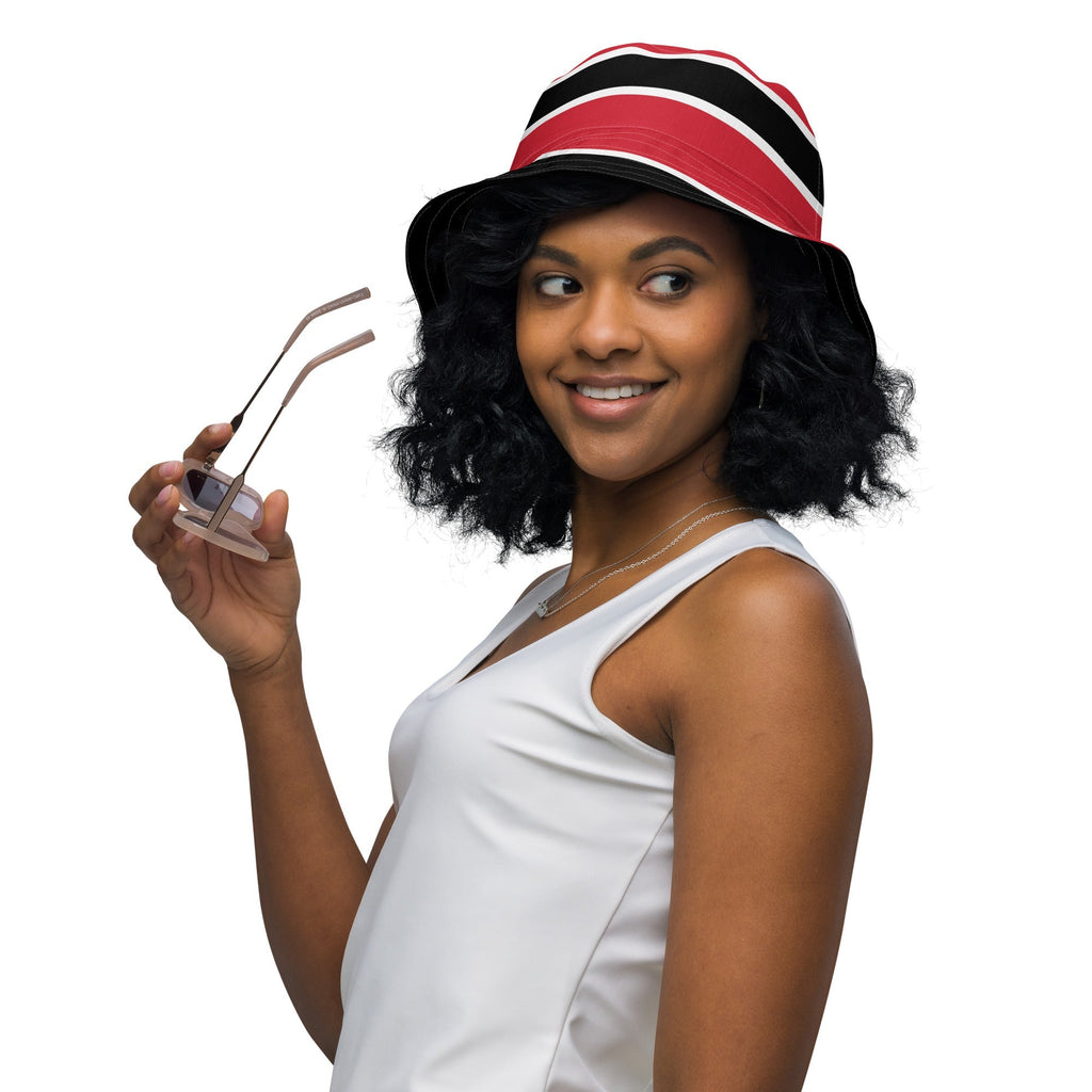 Trinidad & Tobago Flag Reversible bucket hat - Conscious Apparel Store