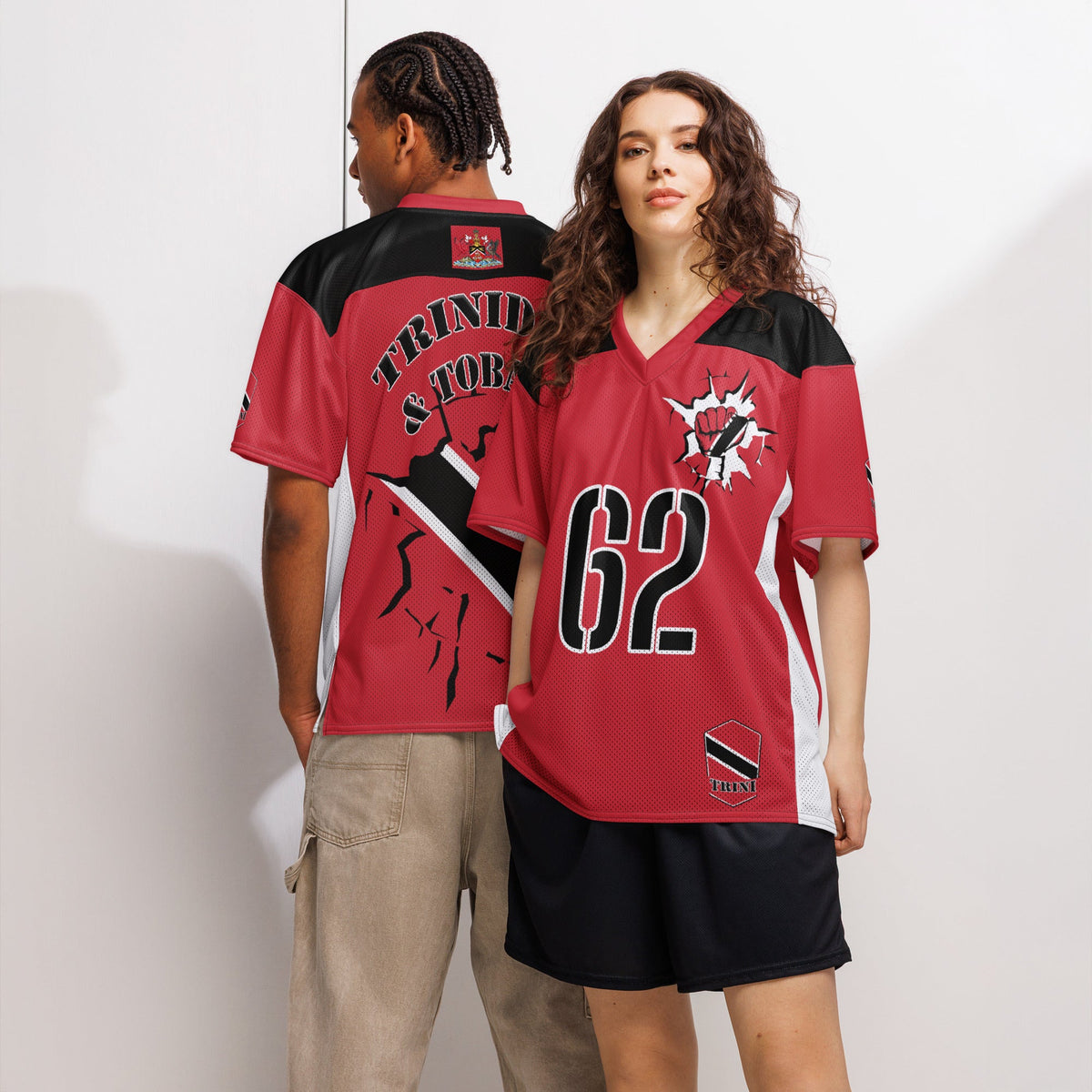 Trinidad & Tobago Flag Sport Jersey - Conscious Apparel Store