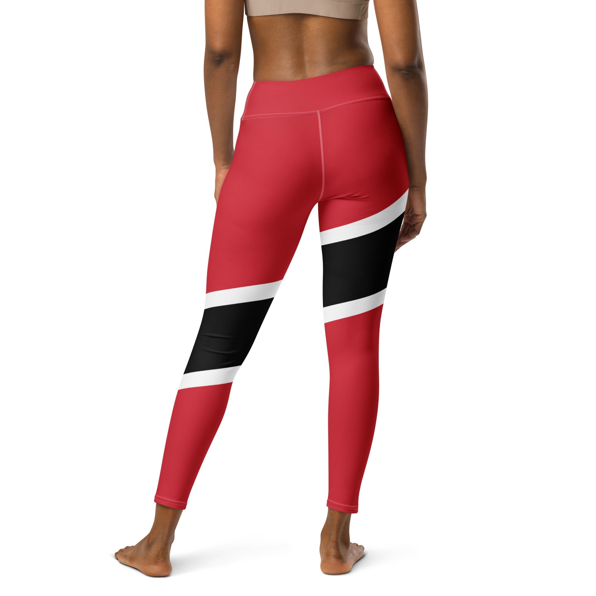 Trinidad & Tobago Flag Yoga Leggings - Conscious Apparel Store