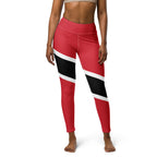 Trinidad & Tobago Flag Yoga Leggings - Conscious Apparel Store