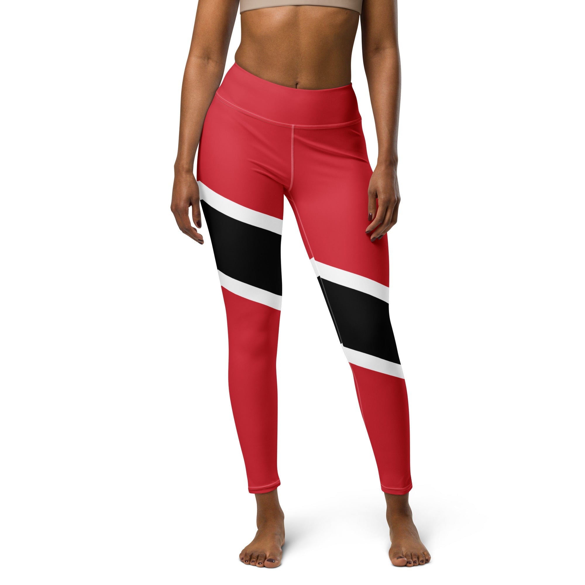 Trinidad & Tobago Flag Yoga Leggings - Conscious Apparel Store