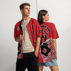Trinidad & Tobago Football Themed Button-Down Sport Jersey - Conscious Apparel Store
