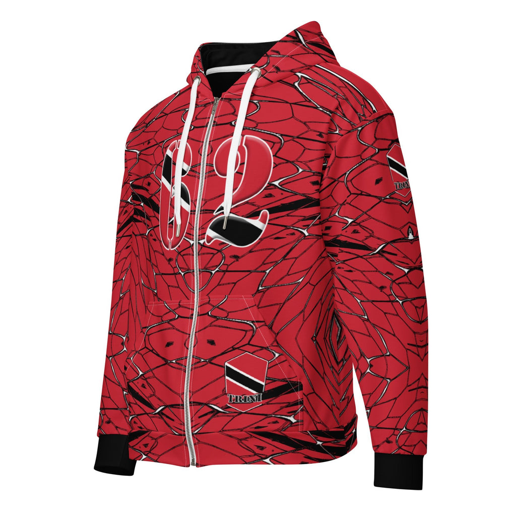 Trinidad & Tobago Football Unisex zip hoodie - Conscious Apparel Store