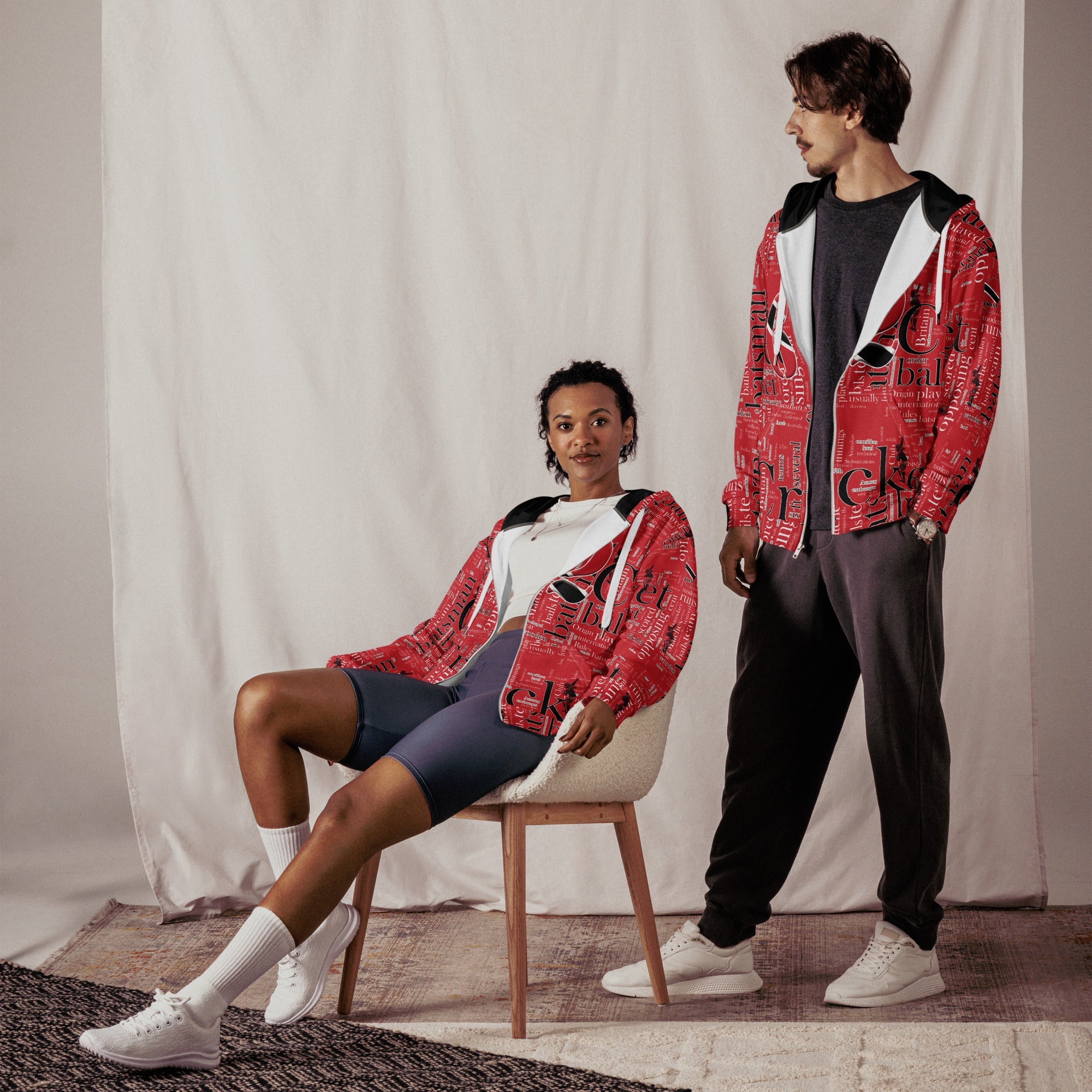 Trinidad & Tobago (WI) Cricket Unisex zip hoodie - Conscious Apparel Store