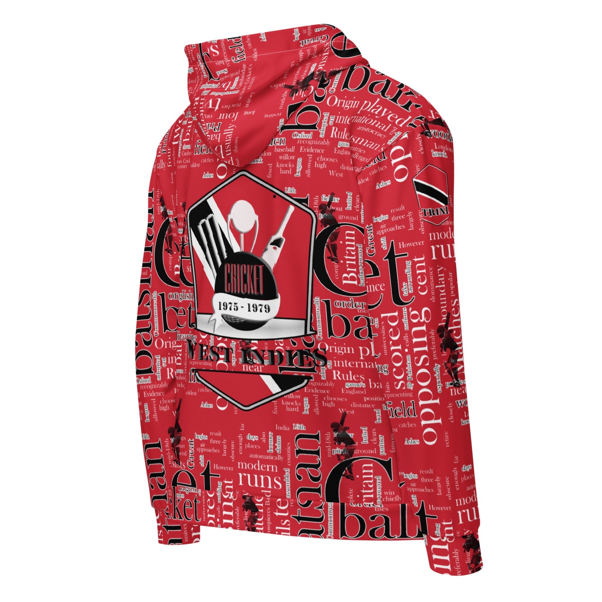 Trinidad & Tobago (WI) Cricket Unisex zip hoodie - Conscious Apparel Store