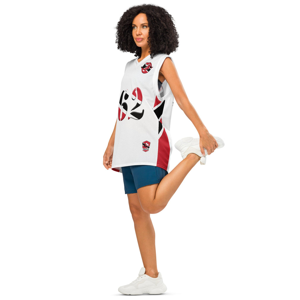 Trinidad & Tobago Women's (White) Premium Tank Top Sport jersey - Conscious Apparel Store
