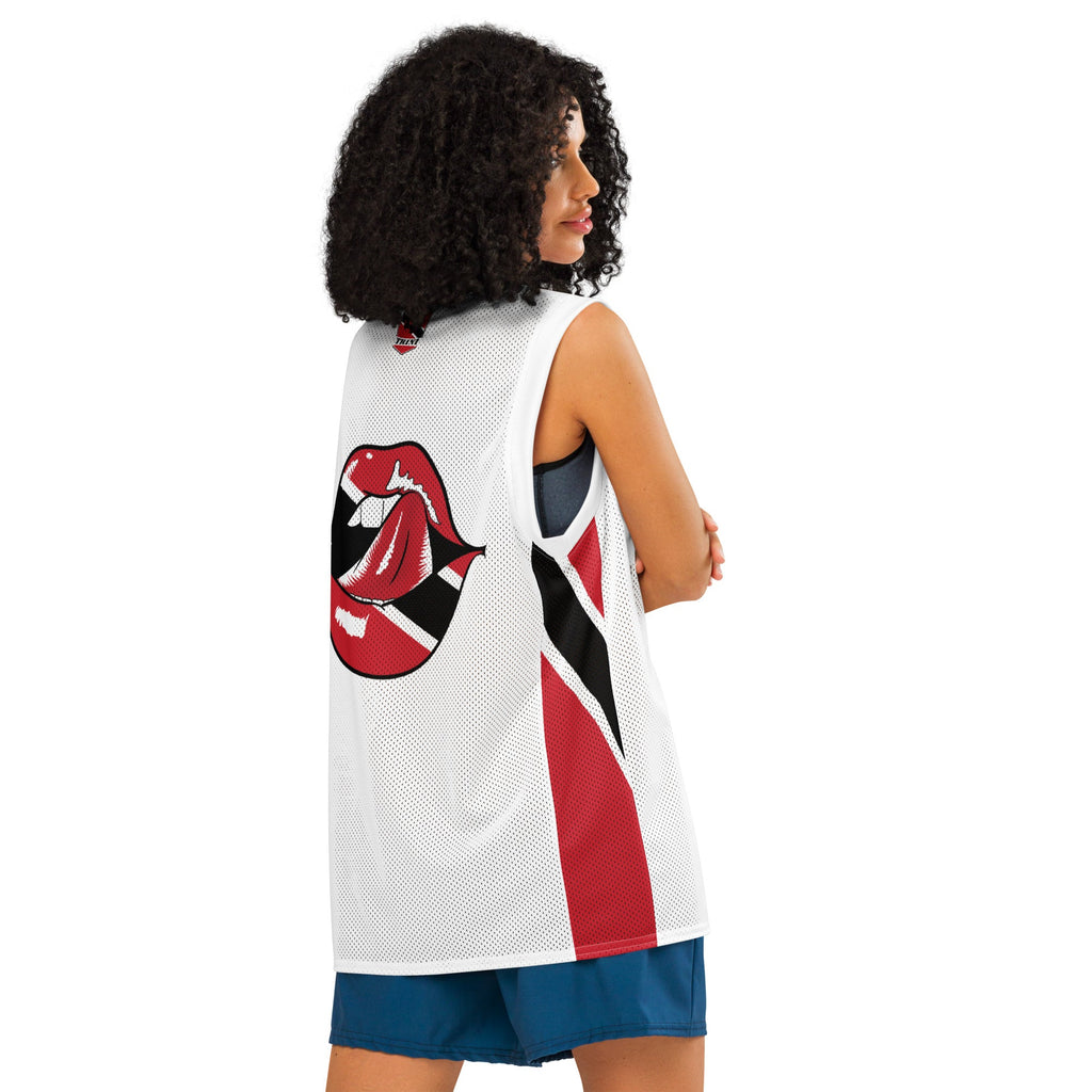 Trinidad & Tobago Women's (White) Premium Tank Top Sport jersey - Conscious Apparel Store