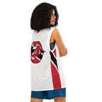 Trinidad & Tobago Women's (White) Premium Tank Top Sport jersey - Conscious Apparel Store