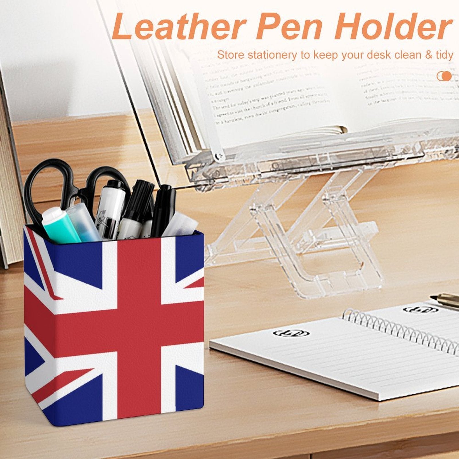 United Kingdom Flag Square Pen Holder - Conscious Apparel Store