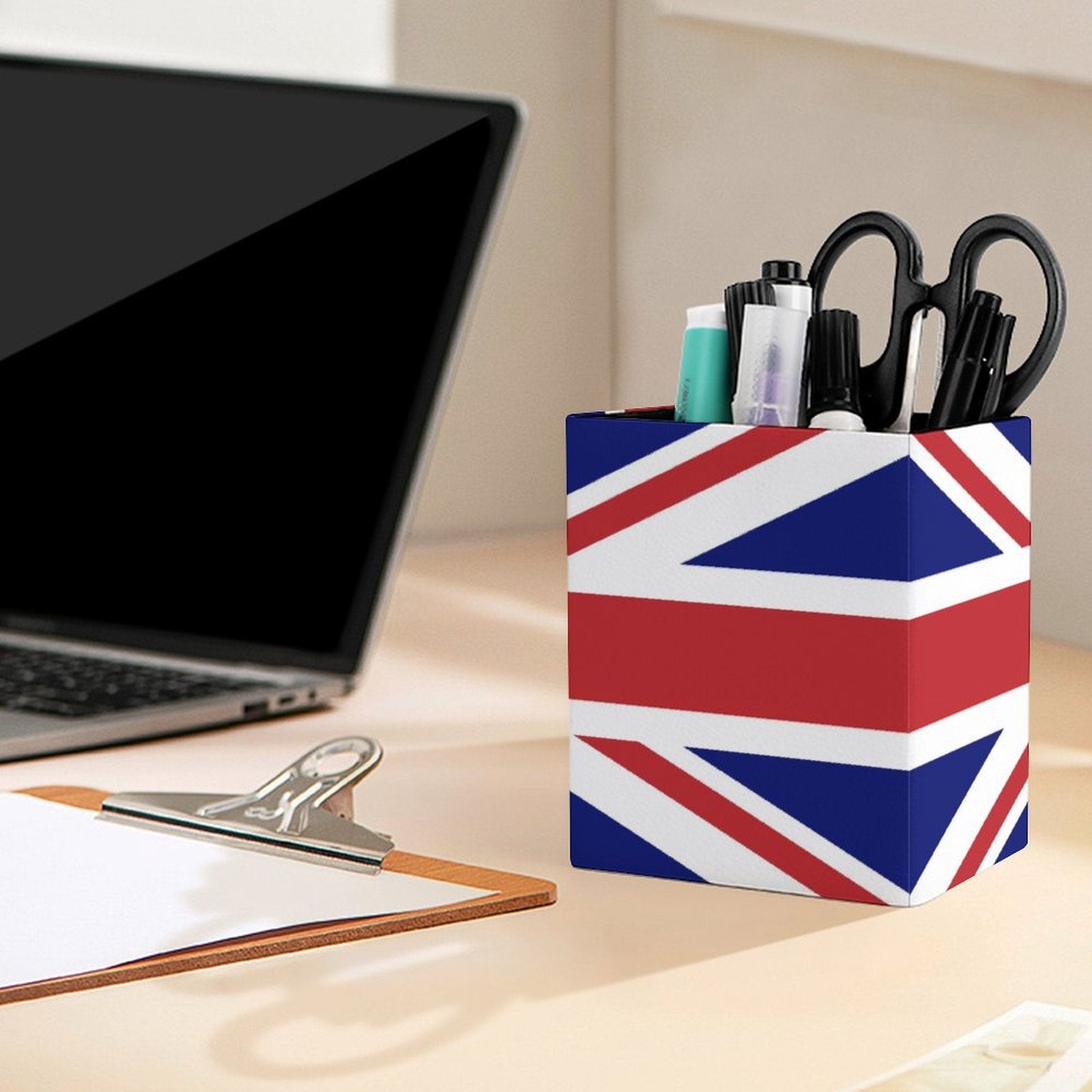 United Kingdom Flag Square Pen Holder - Conscious Apparel Store